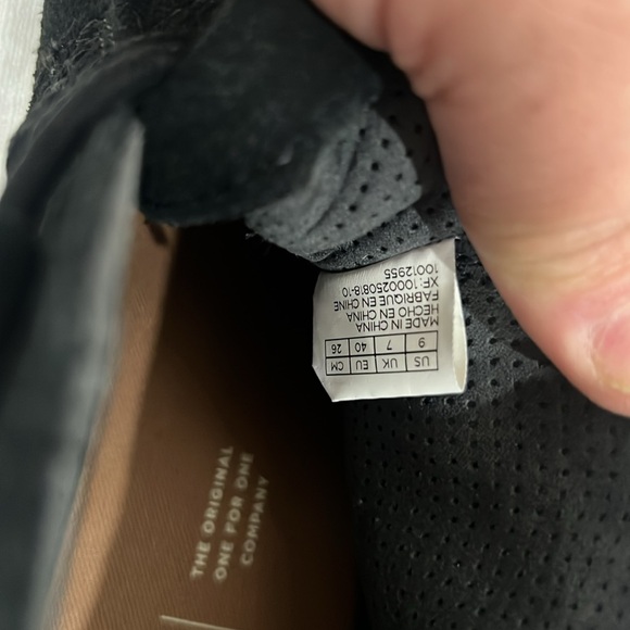 Toms Black Wedge Shoes with Suede Finish - Picture 5 of 6